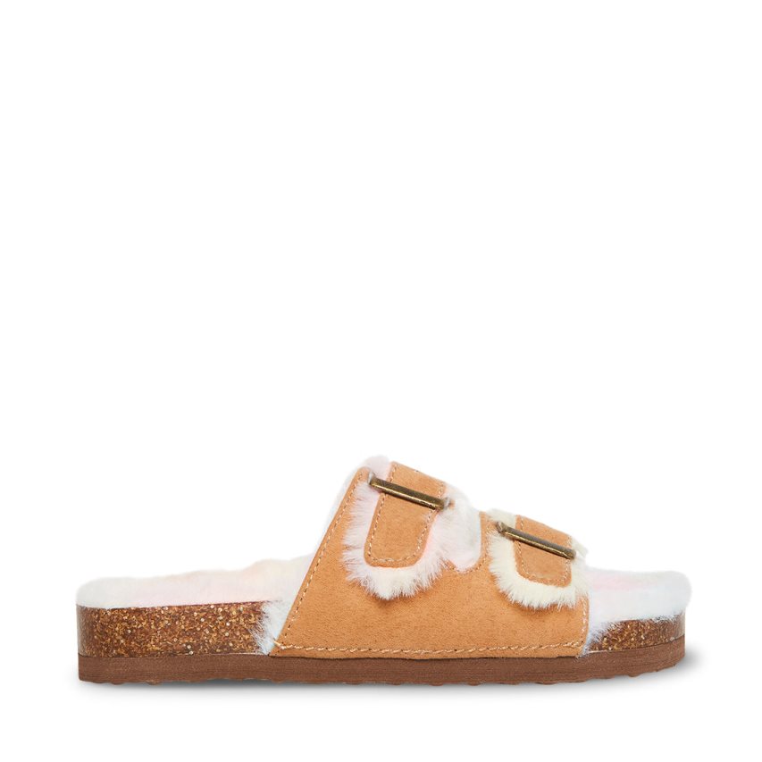 Sandalias de Diapositivas Steve Madden Jleena Niños Marrones | ES XK8942